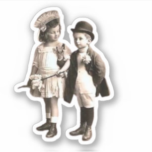 Pegatina Foto de cosecha de niños