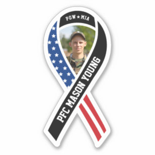 Pegatina Foto del Personalizado de bandera negra militar de