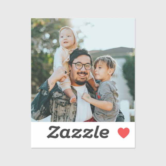 Pegatina Foto personalizada (Hoja)