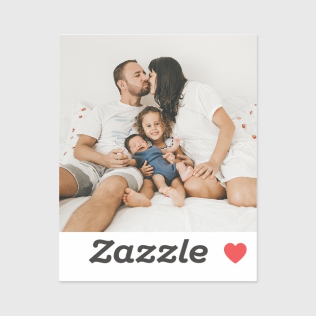 Pegatina Foto personalizada (Hoja)