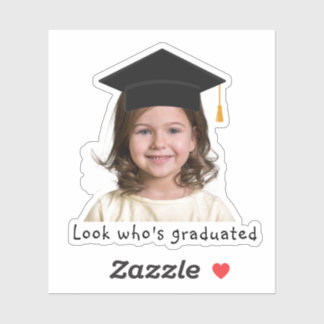 Pegatina Foto personalizada de graduación de jardín de infa