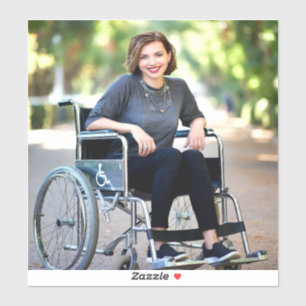 Pegatina Foto personalizada para discapacitados