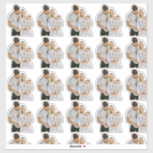 Pegatina Foto personalizado Face Die Cut Vinyl Regalo a pru