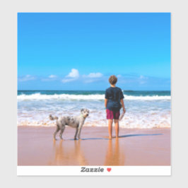 Pegatina Foto personalizado Haz tu propio diseño - Amo a mi