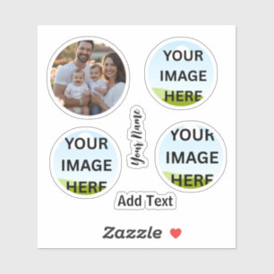 Pegatina Foto y nombre personalizados