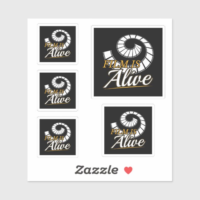 Pegatina Fotografía de cine - Fotógrafo vivo (Hoja)