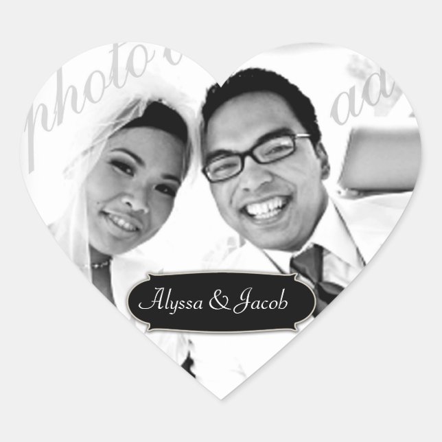 pegatina fotográfico cardíaco de 311 Personalizabl (Anverso)