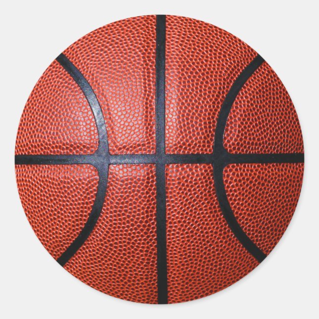 Pegatina fotográfico de baloncesto (Anverso)