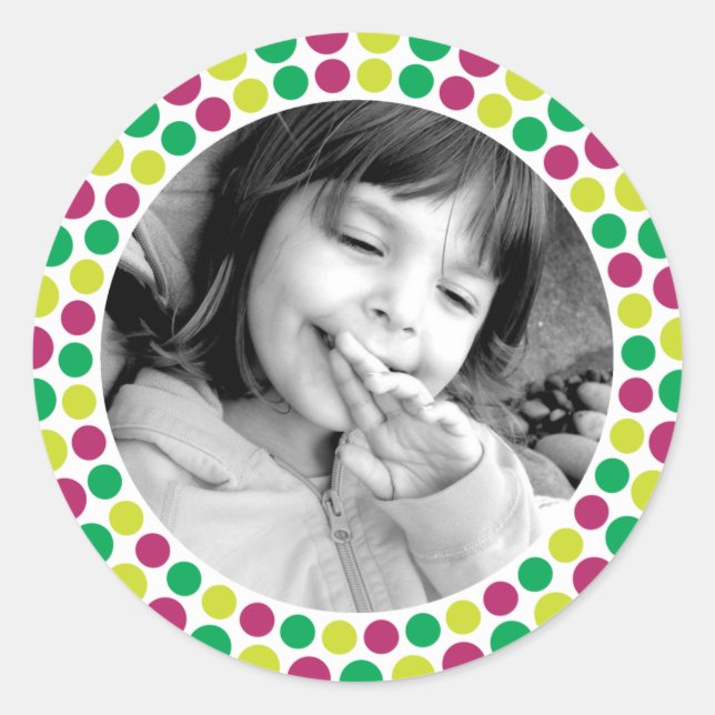 Pegatina fotográfico de feriados de 2010 de Merry  (Anverso)