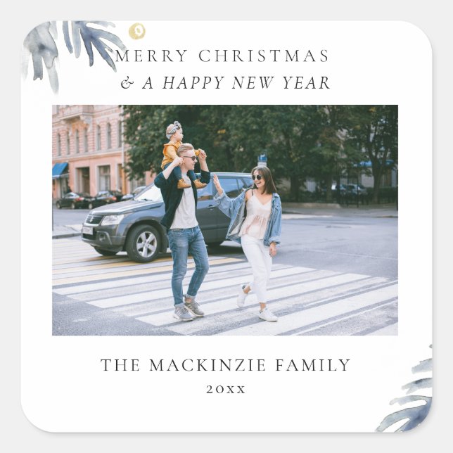 Pegatina fotográfico de ramas florales de vacacion (Anverso)