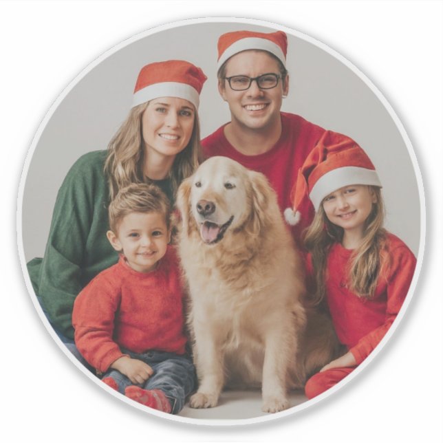 Pegatina fotográfico personalizado (Anverso)