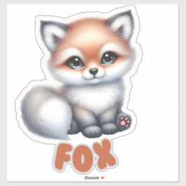 Pegatina Fox encantadora de bebé - Nursera