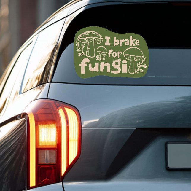 Pegatina FRACASÉ POR FUNGI Fun Mushroom Foraging (I BRAKE FOR FUNGI Fun Mushroom Foraging Sticker
)