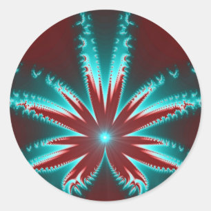 Pegatina Fractal de Quemado en Frío