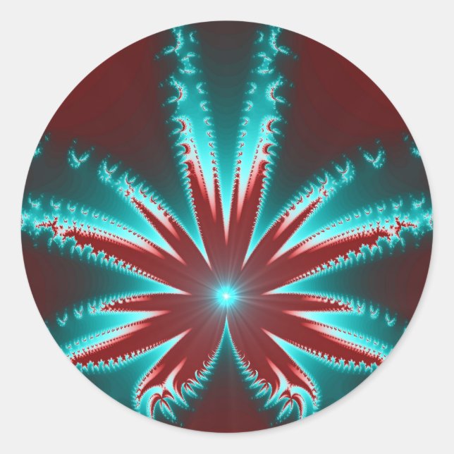 Pegatina Fractal de Quemado en Frío (Anverso)