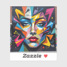 Pegatina Fragments Of Identity - Square Vinyl