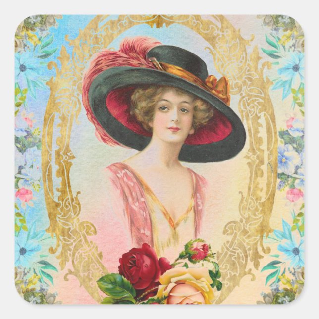 Pegatina francés vintage (Anverso)