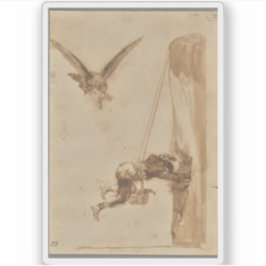 Pegatina Francisco de Goya - La caza del águila