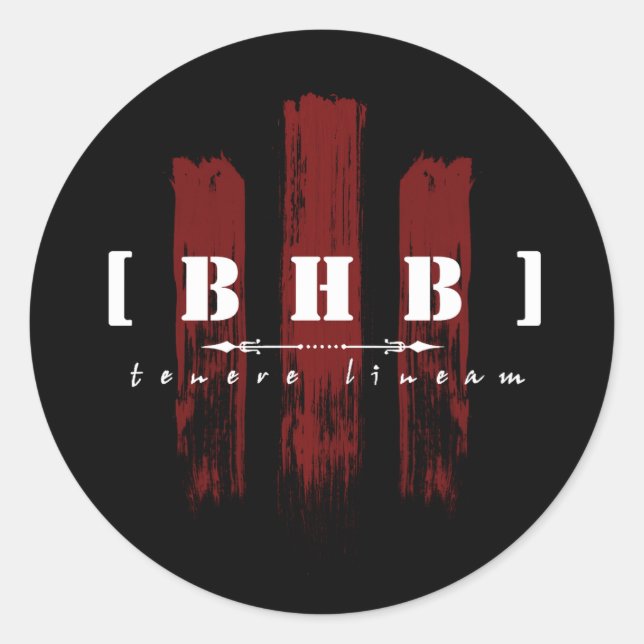 Pegatina : franjas de color/negro (Anverso)