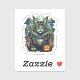 Pegatina FrankenCoon - Halloween de Maine Coon