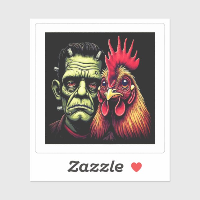 Pegatina "Frankenstein & Earl" Chessy Chicken Vinyl (Hoja)