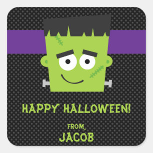 Pegatina Frankenstein Halloween, Halloween infanti