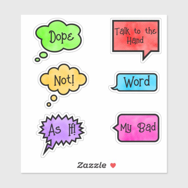 Pegatina Frase de retorno de 90 (Hoja)