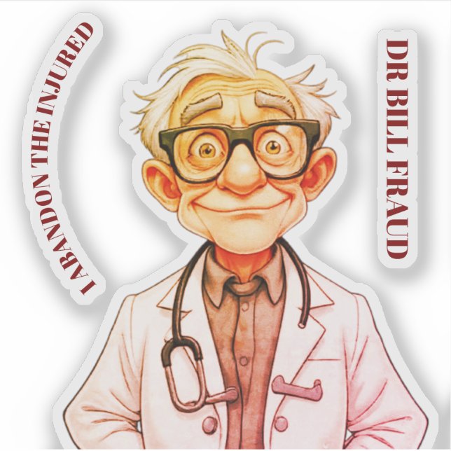 PEGATINA FRAUDE DEL DR. BILL (Anverso)
