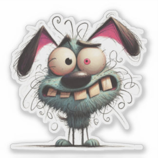 Pegatina Frazzled Doggie