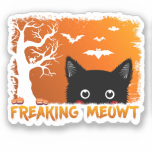 Pegatina Freaking Meowt