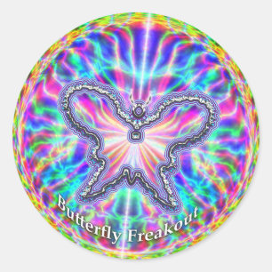 Pegatina Freakout de mariposa