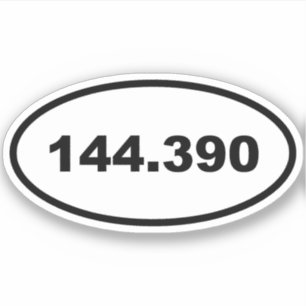 Pegatina Frecuencia APRS 144.390 Radio Ham Amateur