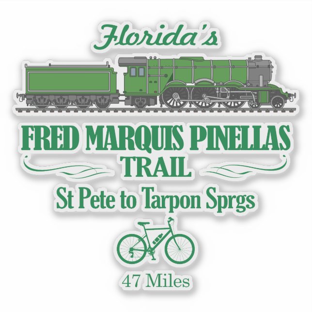 Pegatina Fred Marquis Pinellas Trail (RT2) (Anverso)