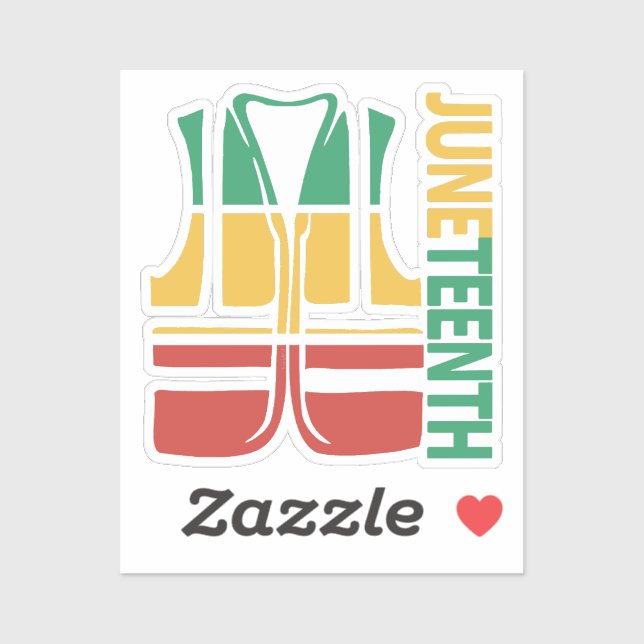 Pegatina Freday Vest Coworker Swagazon Associate Junet (Hoja)