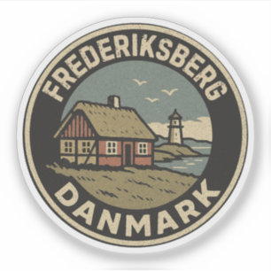 Pegatina Frederiksberg, Dinamarca Danmark