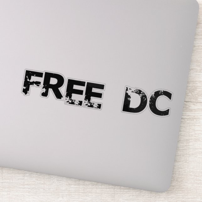 Pegatina Free DC The Sandwich Guy Washington Free DC (Detalle)