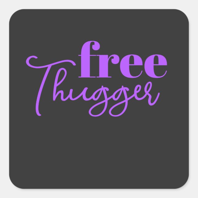 Pegatina Free Thugger Atlanta Fani (Anverso)