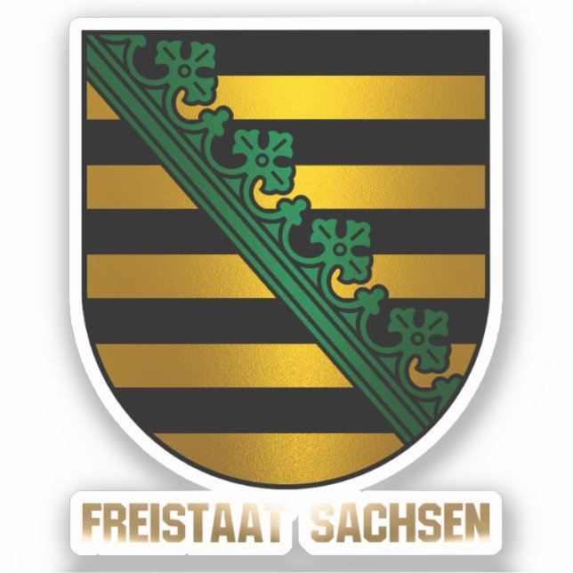Pegatina Freistaat Sachsen (Anverso)