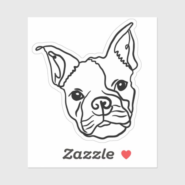 Pegatina Frenchie Vibes (Hoja)