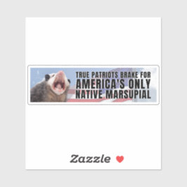 Pegatina Freno por el único marsupial nativo de Estados Uni