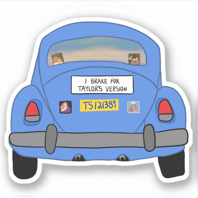 Pegatina Freno por TV (Anverso)