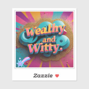 Pegatina "Frenos y regocijos glamorosos"