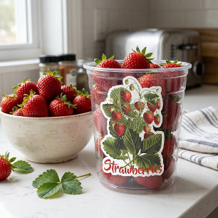 Pegatina Fresas personalizables