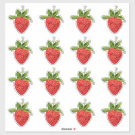 Pegatina Fresas rojas