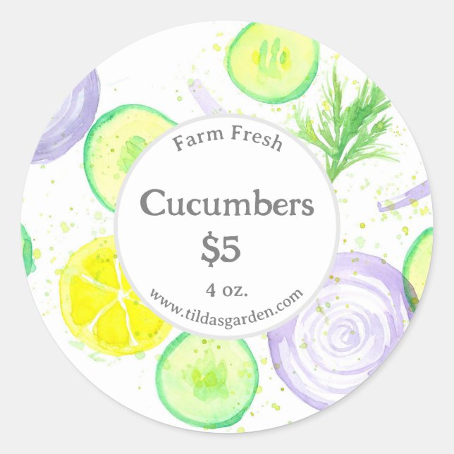 Pegatina Fresco De La Granja De La Sello De Venta  (Anverso)