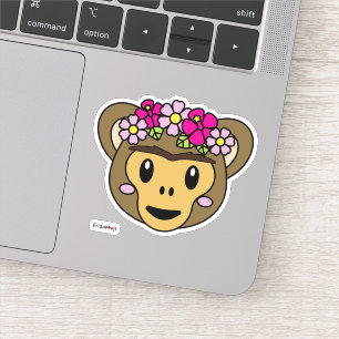 Pegatina Frida Kahlo   Frida Moji - Mono