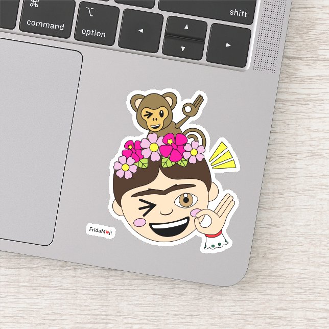Pegatina Frida Kahlo | Frida Moji - Un OK (Detalle)