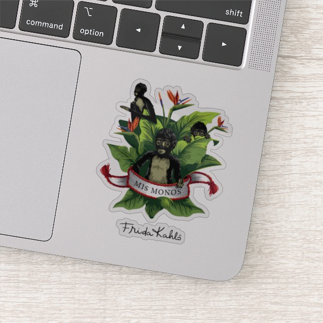 Pegatina Frida Kahlo | Mis Monos (Detalle)