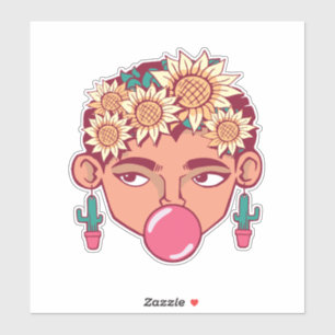 Pegatina Frida Kahlo Personalizado