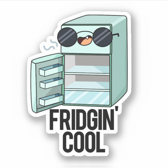 Pegatina Fridgin Guay Funny Refrigerador Pun (Anverso)
